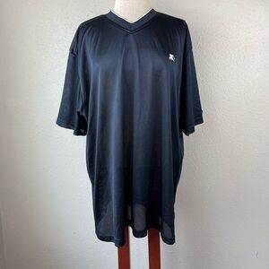 Starter Navy Blue V-Neck Pullover Size XL EUC